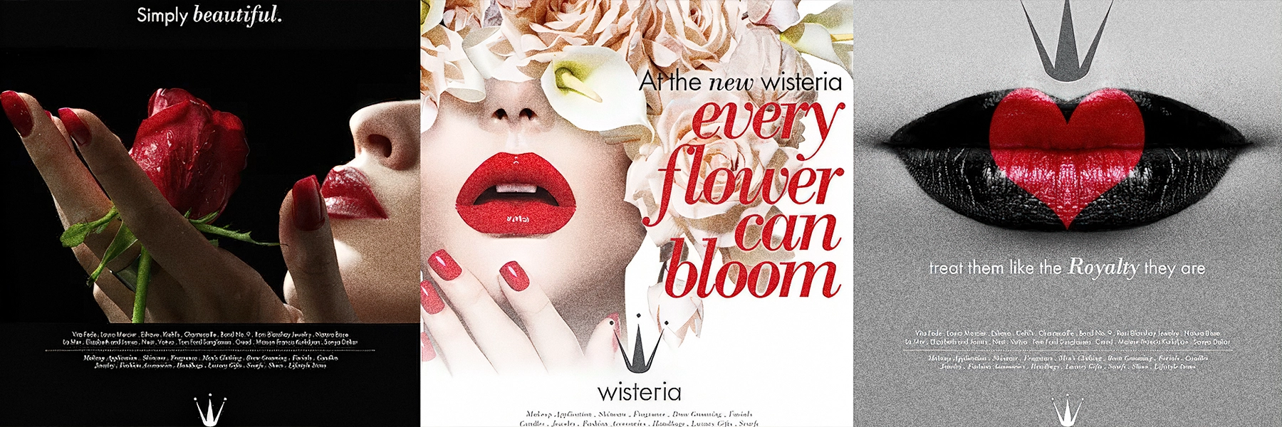 Wisteria editorial advertising campaign